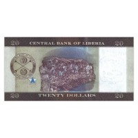 Банкнота Либерия 20 долларов 2016
