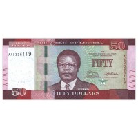 Либерия 50 долларов 2016