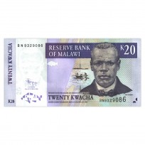 Банкнота Малави 20 квача 2009