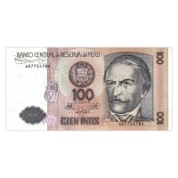 Банкнота Перу 100 инти 1987