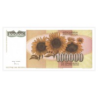 Банкнота Югославия 100000 динар 1993