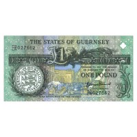 Банкнота Гернси 1 фунт 2013 200-я годовщина 1-го коммерческого предприятия Томас де ла Рю