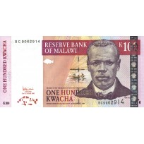 Банкнота Малави 100 квача 2005