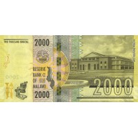 Банкнота Малави 2000 квача 2016