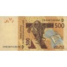 Западная Африка Мали Литера D 500 франков 2019
