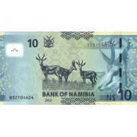 Банкнота Намибия 10 долларов 2021
