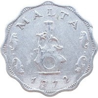 Монета Мальта 5 милей 1972