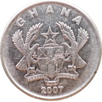 Монета Гана 50 песев 2007