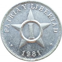 Монета Куба 1 сентаво 1981