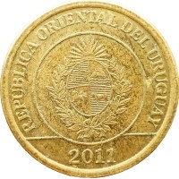 Монета Уругвай 2 песо 2011