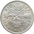 Великобритания 6 пенсов 1967