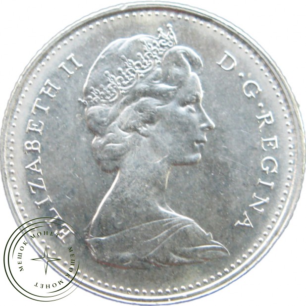 Канада 10 центов 1977