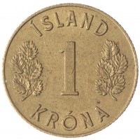 Исландия 1 крона 1963