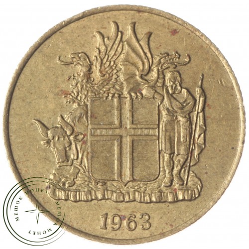 Исландия 1 крона 1963 — 90621414-7