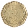 Чили 5 песо 2008