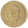 Полинезия 100 франков 2010