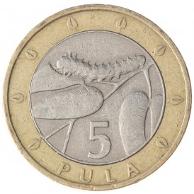 Монета Ботсвана 5 пула 2000
