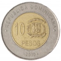 Доминиканская республика 10 песо 2010