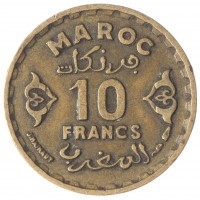 Марокко 10 франков 1952