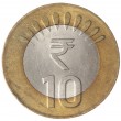 Индия 10 рупий 2011