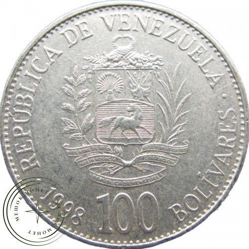 Венесуэла 100 боливар 1998 — 36957731-1