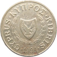 Монета Кипр 5 центов 1994