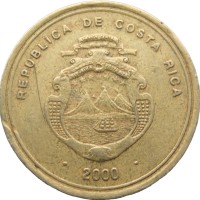 Коста-Рика 100 колон 2000