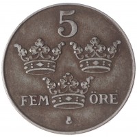 Швеция 5 эре 1949
