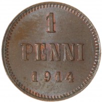 Монета 1 пенни 1914