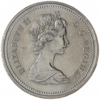 Монета Канада 1 доллар 1974 100 лет городу Виннипег