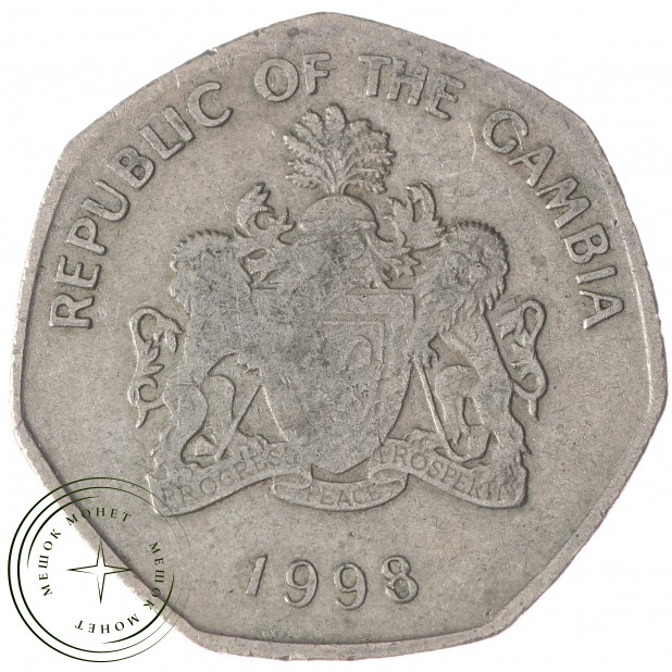 Гамбия 1 даласи 1998