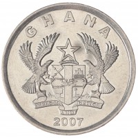 Монета Гана 20 песев 2007