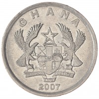 Монета Гана 20 песев 2007