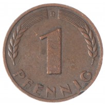 Монета Германия (ФРГ) 1 пфенниг 1950