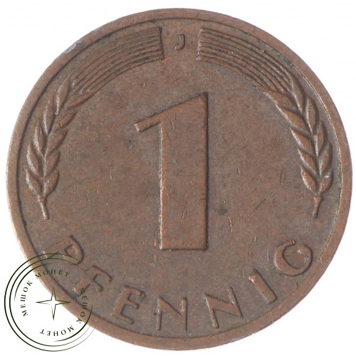 Германия (ФРГ) 1 пфенниг 1950 2 — 90621425