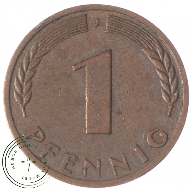 Германия (ФРГ) 1 пфенниг 1950 2