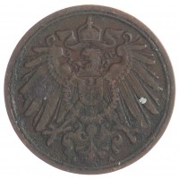 Монета Германия 1 рейхспфенниг 1907