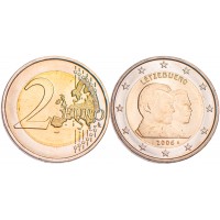 Монета Люксембург 2 евро 2006 25 лет принца Гийома