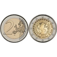Монета Португалия 2 евро 2025 Устойчивое развитие