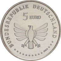 Монета Германия 5 евро 2023 Божья коровка