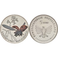 Монета Германия 5 евро 2023 Божья коровка