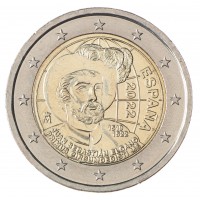 Монета Испания 2 евро 2022 Первое кругосветное путешествие