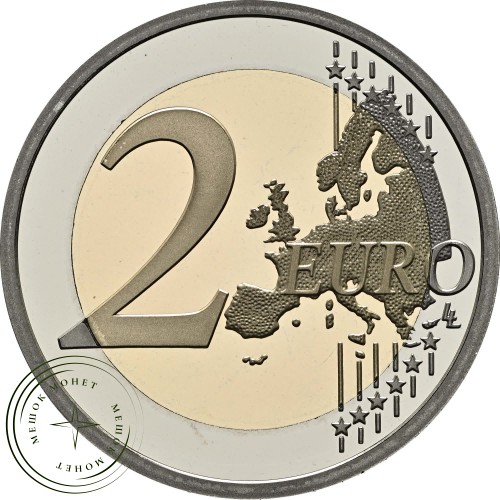Монако 2 евро 2025 Старое феодальное владение Гримальди: Ле-Бо-ан-Прованс