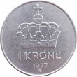Норвегия 1 крона 1977