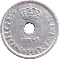 Монета Норвегия 10 эре 1947