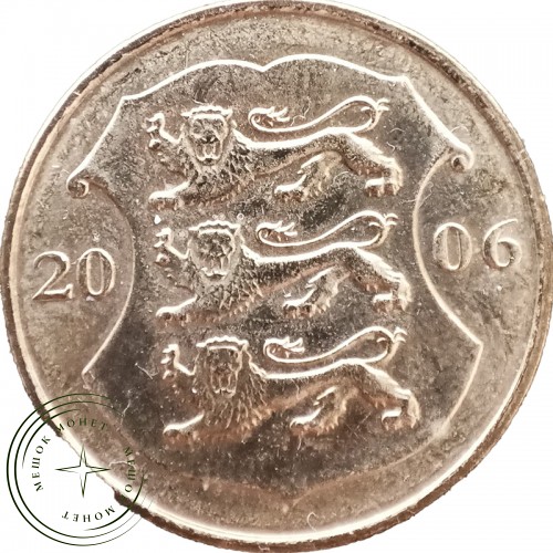 Эстония 1 крона 2006