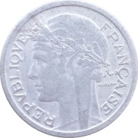 Монета Франция 1 франк 1947