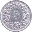 Швейцария 5 раппенов 1966