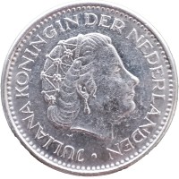 Монета Нидерланды 1 гульден 1977