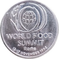 Монета Румыния 10 лей 1996 Саммит